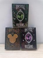 Cartes Bicycle Mickey et Vilains, Verzamelen, Disney, Nieuw, Ophalen of Verzenden