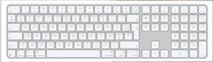 Clavier numérique Apple Magic Keyboard AZERTY Touch ID, Informatique & Logiciels, Claviers, Comme neuf, Azerty, Sans fil, Enlèvement ou Envoi