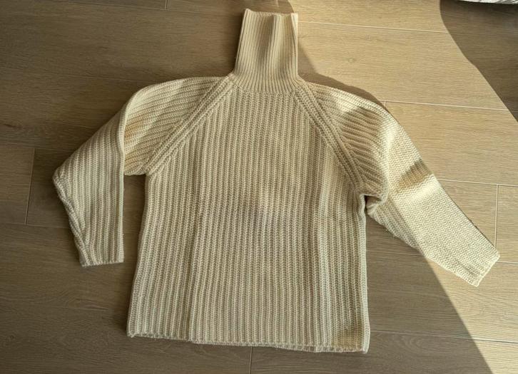 Pull col roulé Blanc Bleu blanc cassé neuf taille L, Kleding | Heren, Truien en Vesten, Zo goed als nieuw, Blauw, Ophalen