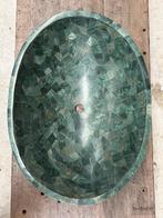 Edelstenen waskom malachiet wasbak, Zo goed als nieuw, Minder dan 100 cm, Wasbak of Wastafel, 50 tot 75 cm