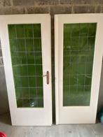 Dubbele glas in looddeur, Ophalen, Gebruikt, 120 cm of meer, Binnendeur