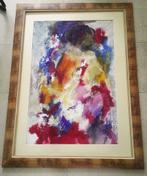 Vrouw in abstraherend werk van Jelle Hoogstra (1924-2003), Ophalen of Verzenden