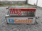 Enseigne lumineuse la nouvelle gazette et le soir magasine, Verzamelen, Merken en Reclamevoorwerpen, Ophalen, Gebruikt, Reclamebord