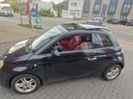 Mooie Fiat 500 c airco leder panoramische dak! Model 2012, Auto's, Euro 5, Zwart, Leder, Overige kleuren