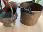 Koperen ketel en kolenkit, Antiek en Kunst, Ophalen, Koper