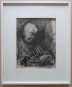 DRIES VAN DEN BROECK / LEZENDE MAN / ORIGINEEL / 39x32cm KAD, Antiek en Kunst, Ophalen of Verzenden