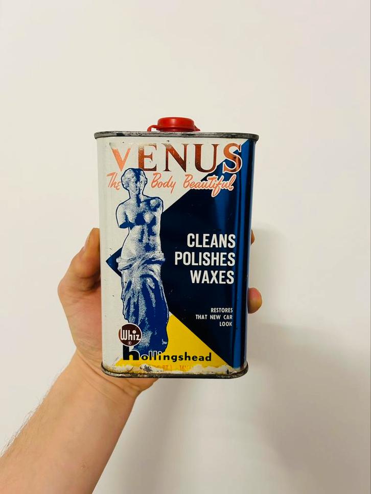 Bidon ancien Polish no huile Olieblik olie blik  Whiz Vénus, Verzamelen, Merken en Reclamevoorwerpen, Ophalen of Verzenden