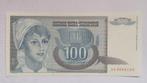 Joegoslavië 100 Dinara 1992, Postzegels en Munten, Bankbiljetten | Europa | Niet-Eurobiljetten, Ophalen of Verzenden, Joegoslavië