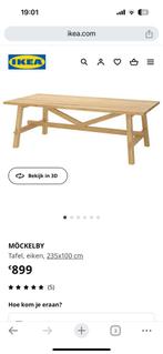Mockelby tafel + 2 banken ( IKEA ), Maison & Meubles, Salles à manger complètes, Comme neuf, Enlèvement