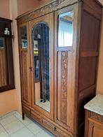 Antieke kleerkast met commode, Antiquités & Art, Enlèvement