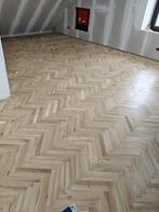 Massieve eiken visgraatparket, Neuf, Moins de 10 cm, Parquet, Enlèvement