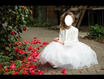 Eerste communie kleedje met vestje en schoenen beschikbaar voor biedingen