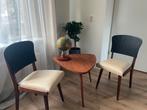 Vintage set: 2 stoelen + salontafel, Huis en Inrichting, Ophalen, Gebruikt, Vintage, Twee