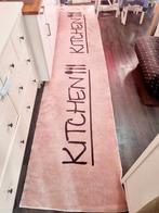 Keuken tapijt loper lichte bruin 85cm x 400cm, Comme neuf, Brun, Enlèvement