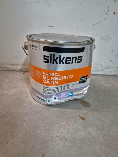 Sikkens Rubbol BL Rezisto Satin verf, 2,5 liter, Doe-het-zelf en Bouw, Verf, Beits en Lak, Nieuw, Verf, Bruin, Ophalen of Verzenden