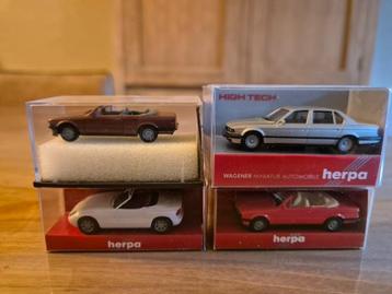 Lot de 4 voitures miniatures BMW HO beschikbaar voor biedingen