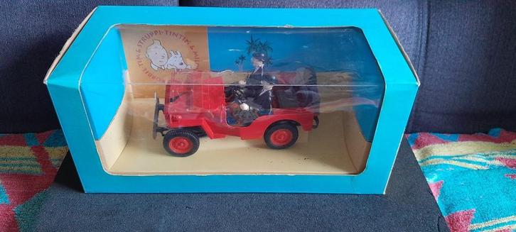 JEEP TINTIN HAPAX DUPOND DUPONT AU PAYS DE  L OR NOIR, Verzamelen, Beelden en Beeldjes, Gebruikt, Ophalen of Verzenden