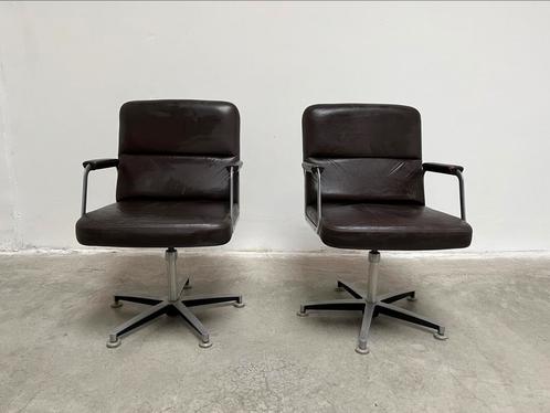 Vintage Bureaustoelen AP Originals - Hein Salomonsen 1970, Huis en Inrichting, Bureaustoelen, Gebruikt, Bureaustoel, Bruin, Ophalen