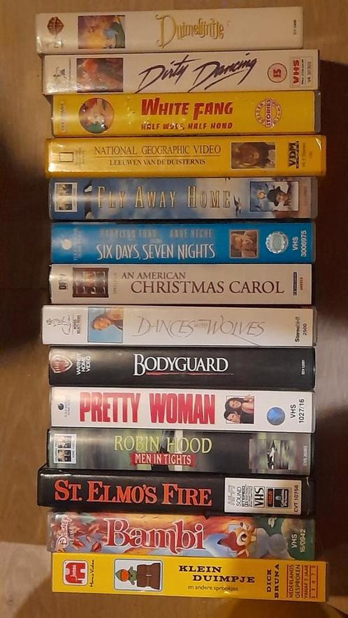 14 vhs cassettes allerlei genres, Cd's en Dvd's, VHS | Film, Gebruikt, Overige genres, Alle leeftijden, Ophalen of Verzenden