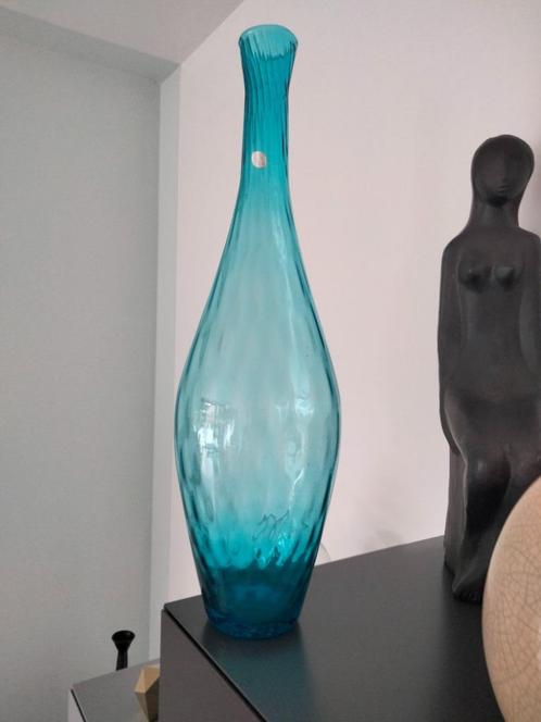 1960s XL vintage vaas glas Empoli Italy, Antiquités & Art, Art | Autres Art, Enlèvement ou Envoi