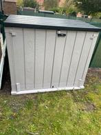 kotje voor buiten en grasmaaier met batterij, Tuin en Terras, Ophalen, Accu-grasmaaier, 40 t/m 49 cm, Bosch