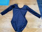 Zwarte maillot met halflange mouwen, Sport en Fitness, Ballet, Ophalen of Verzenden, Gebruikt, Kleding