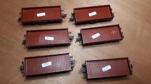 14 diverse platte/half hoog wagens H0, Hobby en Vrije tijd, Modeltreinen | H0, Gebruikt, Wagon, Gelijkstroom, Fleischmann, Analoog