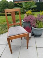 4 eiken vintage stoelen in prima staat, Huis en Inrichting, Stoelen, Ophalen, Hout, Gebruikt, Vintage/retro
