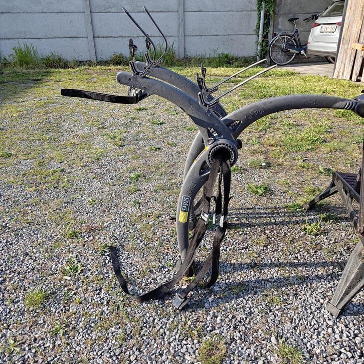 Fietsendrager SARIS BONES 2, Auto diversen, Fietsendragers, Gebruikt, Achterklepdrager, 2 fietsen, Brede banden, Ophalen