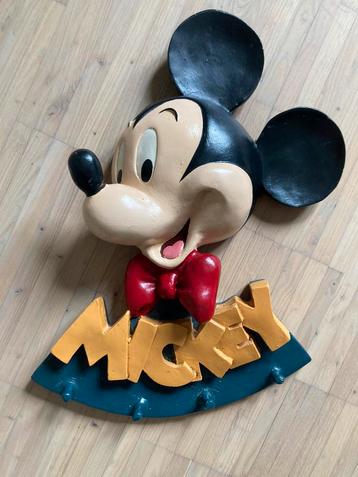 Vintage 3D Mickey Mouse kapstok (verzamelobject)