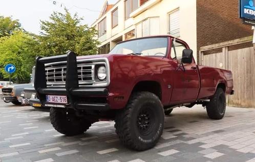 1976 Dodge w200, Auto's, Overige Auto's, Particulier, LPG, SUV of Terreinwagen, 2 deurs, Automaat, Rood, Bruin, Leder, Vierwielaandrijving