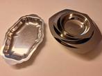 6 inox schalen, Ophalen of Verzenden, Inox