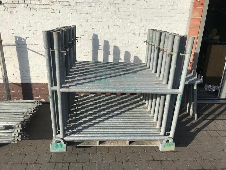 Stelling, Doe-het-zelf en Bouw, Steigers, Zo goed als nieuw, Gevelsteiger, 5 meter of hoger, Ophalen of Verzenden