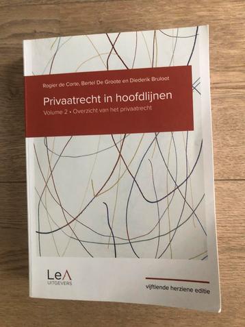 Rogier de Corte - Privaatrecht in hoofdlijnen 15de editie beschikbaar voor biedingen