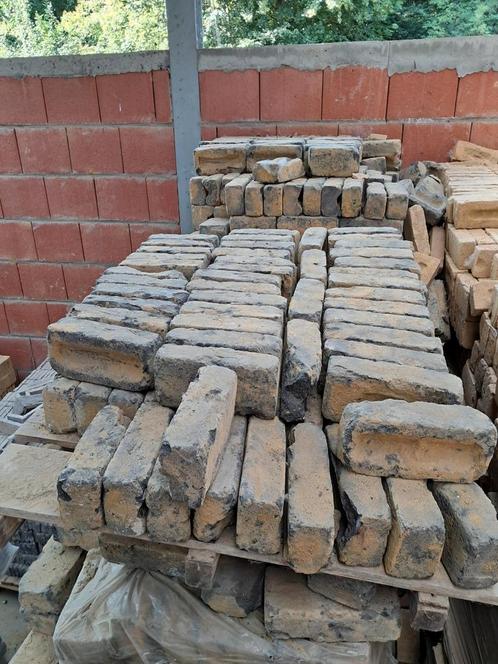 Antracietkleurige, bezande bakstenen, Doe-het-zelf en Bouw, Metselstenen, Gebruikt, Bakstenen, Ophalen