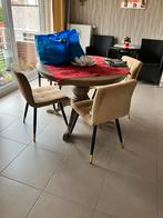 Eettafel, Huis en Inrichting, Tafels | Eettafels, Ophalen, Gebruikt, 100 tot 150 cm, Rond