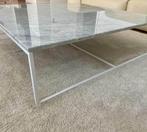 TABLE SALON MODERNE EN MARBRE BLANC DE CARRARE, MODERN MARMER, 100 à 150 cm, Rectangulaire, 50 à 100 cm