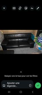 Salon en cuir 3+2, Enlèvement, Comme neuf, Cuir