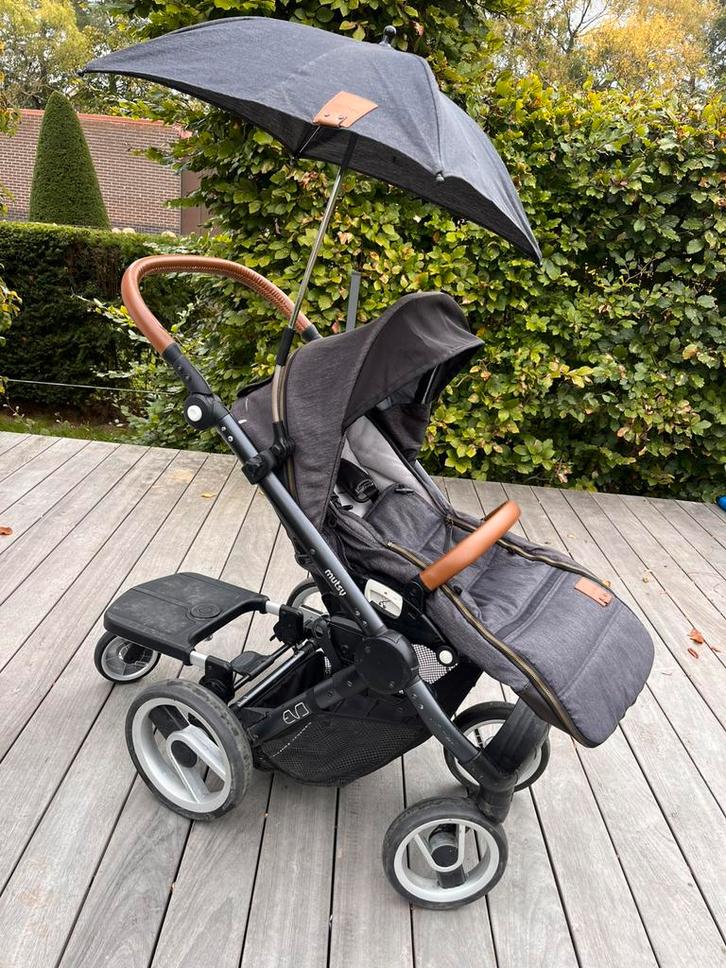 Buggy 3 in 1 Mutsy evo, Kinderen en Baby's, Buggy's, Gebruikt, Overige merken, Duomodel, Regenhoes, Voetenzak, Zonnekap, Ophalen