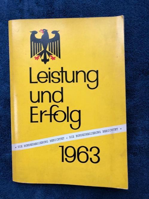 Leistung et Erfolg - BSD 1963, Livres, Guerre & Militaire, Utilisé, Autres sujets/thèmes, 1945 à nos jours, Enlèvement ou Envoi