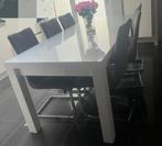 Table laquée blanche, Autres matériaux, Cinq personnes ou plus, 150 à 200 cm, Enlèvement