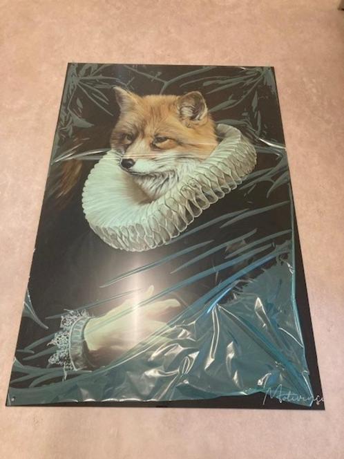Foto hard cover 'thinking fox', Collections, Photos & Gravures, Neuf, Photo, Animal, Enlèvement