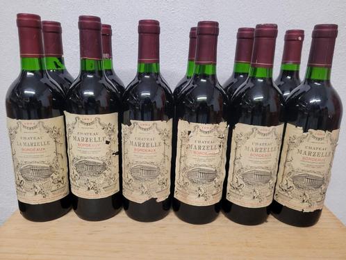 12x Rode Bordeaux (7€/fles), Verzamelen, Wijnen, Zo goed als nieuw, Rode wijn, Frankrijk, Vol, Ophalen