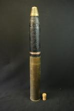 WO1 Franse 75mm schrapnel obus LEEG, Collections, Objets militaires | Général, Enlèvement ou Envoi