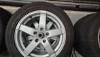 Pneus Hiver sur jantes Alu 16 pouces, Auto-onderdelen, Banden en Velgen, Gebruikt, Velg(en), 16 inch, Personenwagen
