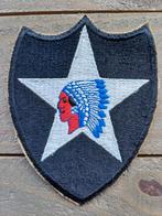 Insigne US WWII 2e Division Infanterie Indian Head, Enlèvement ou Envoi, Armée de terre
