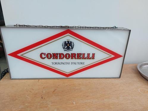Panneau publicitaire retroéclairé : Condorelli, Verzamelen, Merken en Reclamevoorwerpen, Gebruikt, Reclamebord, Ophalen