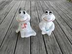 Couple de grenouille en céramique - H 10 cm, Antiquités & Art, Enlèvement ou Envoi