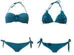 BKNBZ Swimming Suzie DUO bandeau & triangle bikini 36, Kleding | Dames, Badmode en Zwemkleding, Nieuw, Blauw, Bikini, Verzenden