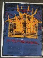 gesigneerde litho "getroffen door de onsterfelijkheid 28/50, Verzenden